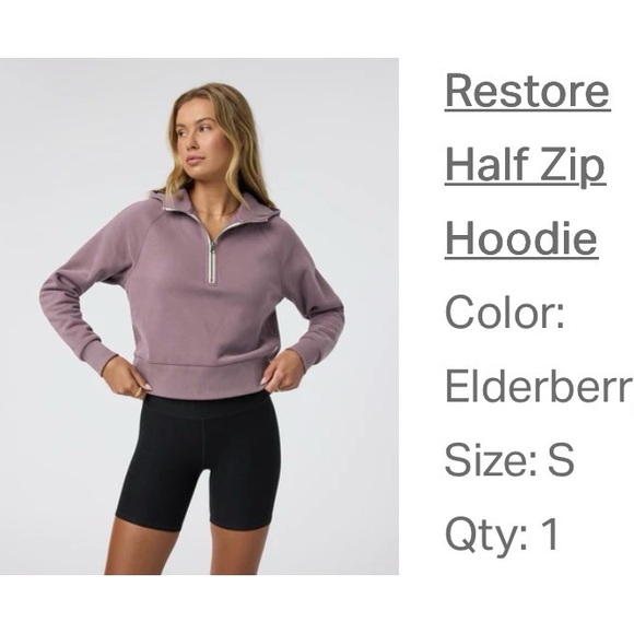 Vuori Restore Half-Zip Hoodie - Picture 3 of 4